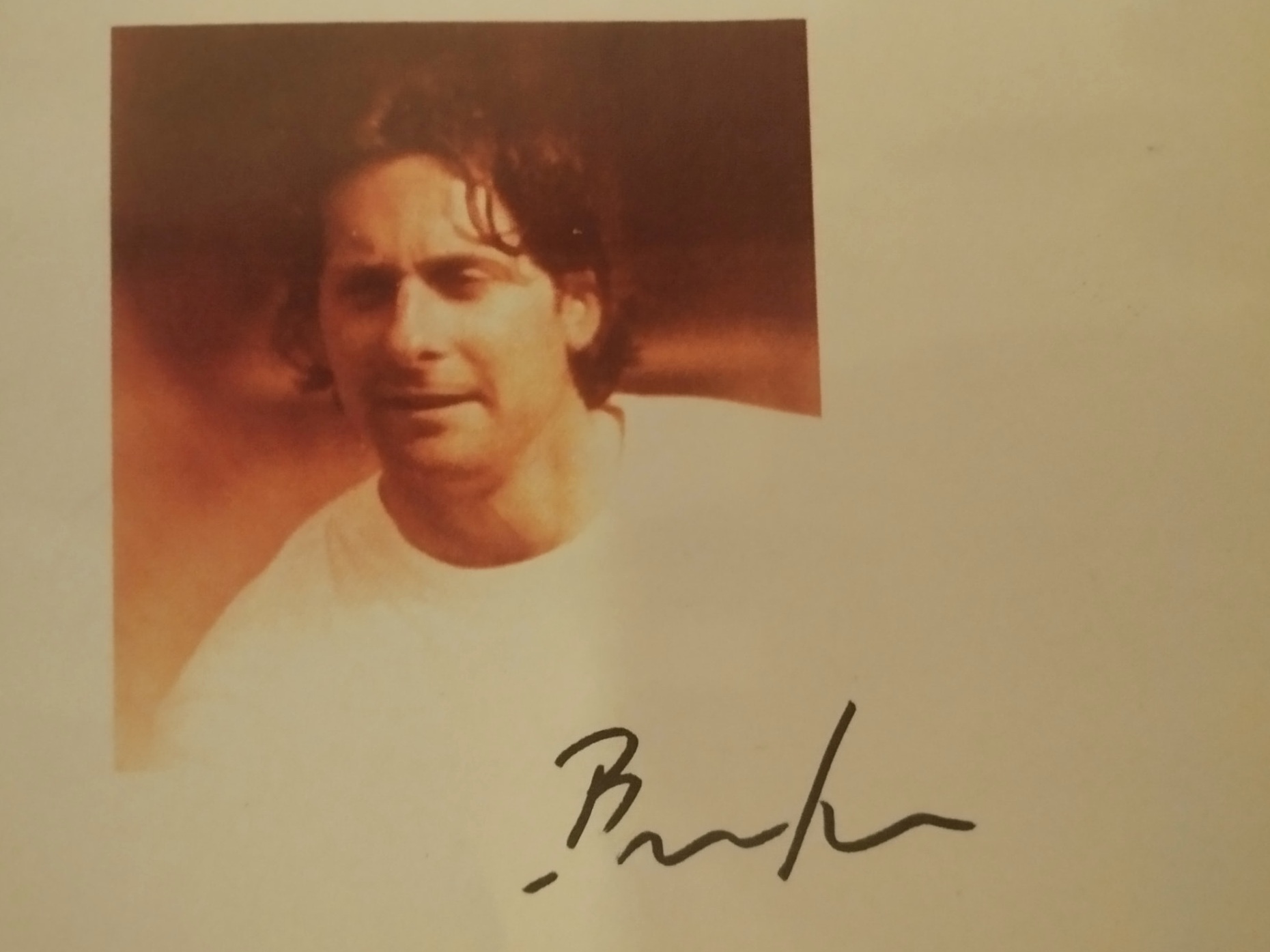 Jure Bukovec with his signature